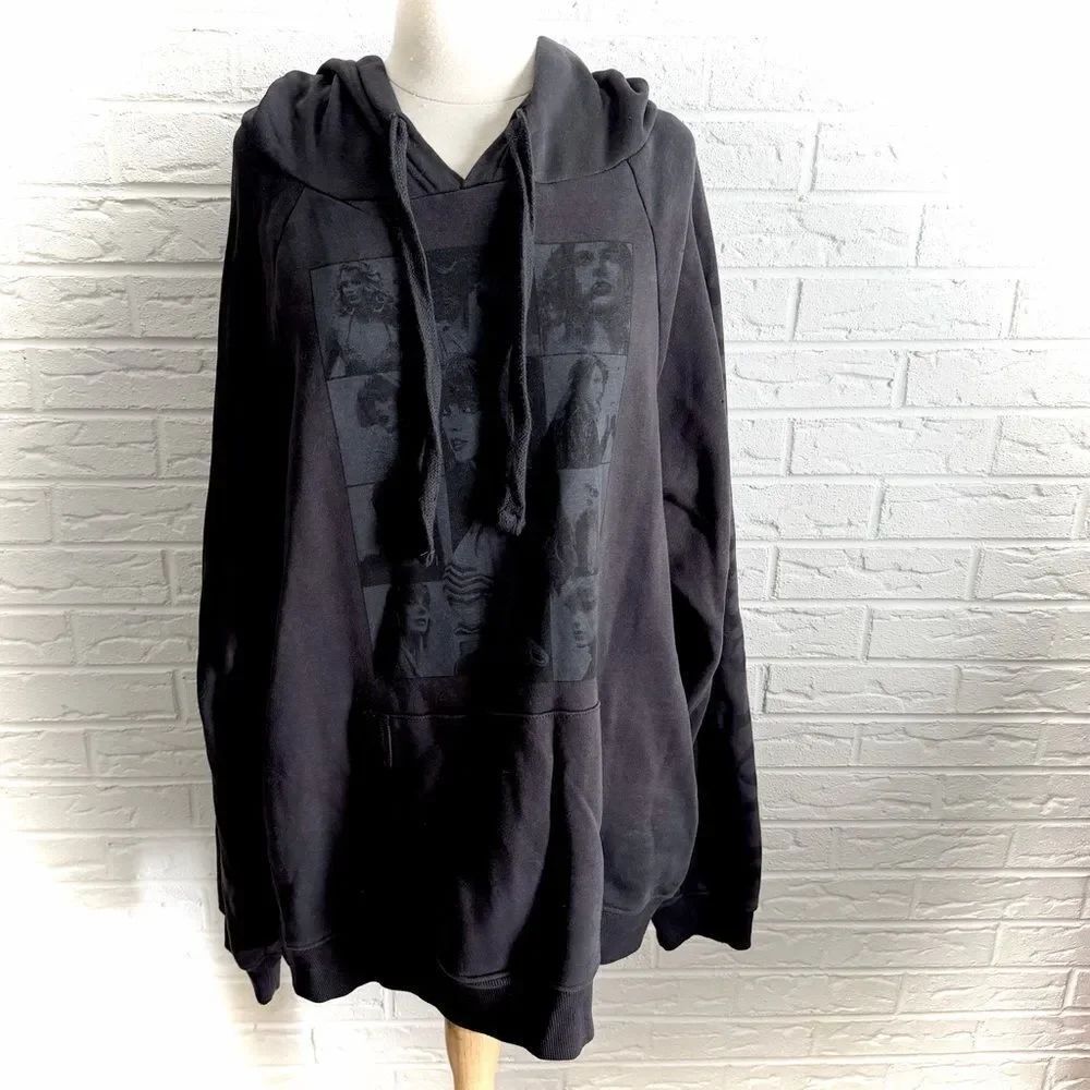 Taylor Swift The Eras Tour US Dates Black Hoodie Size 2X